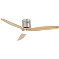 IKOHS Create WINDCALM DC STYLANCE Nickel - Ventilador de Techo 40W DC Reverse con Luz